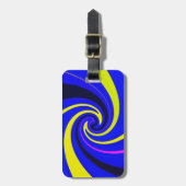 Blauwe vortex bagagelabel (Voorkant verticaal)