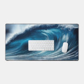Blauwe Vortex Bureaumat (Keyboard & Muis)