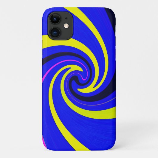 Blauwe vortex Case-Mate iPhone case (Achterkant)