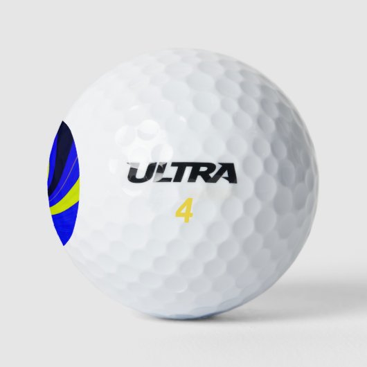 Blauwe vortex golfballen (Logo)