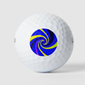 Blauwe vortex golfballen (Voorkant)