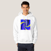 Blauwe vortex hoodie (Voorkant volledig)