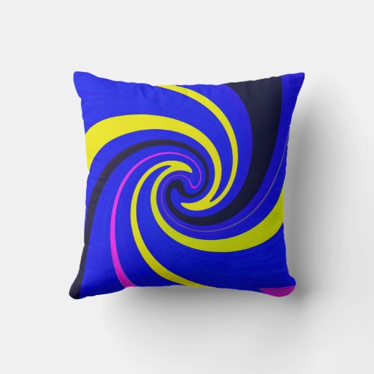 Blauwe vortex kussen (Achterkant)
