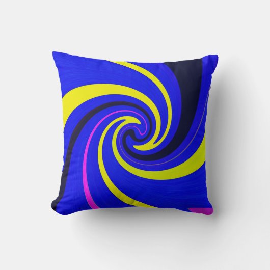Blauwe vortex kussen (Voorkant)