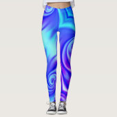 blauwe vortex - leggings (Voorkant)