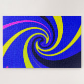 Blauwe vortex legpuzzel (Horizontaal)