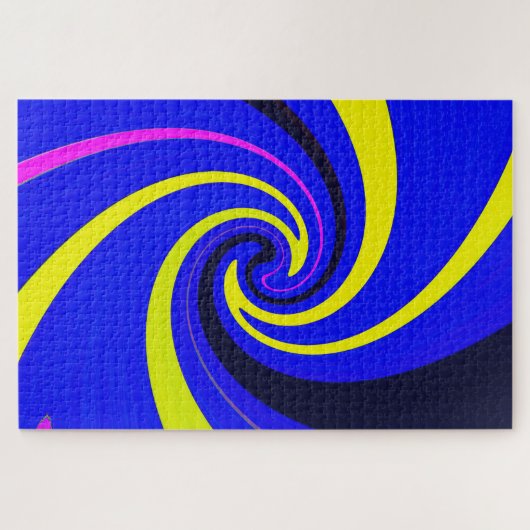 Blauwe vortex legpuzzel (Horizontaal)