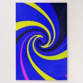 Blauwe vortex legpuzzel (Verticaal)