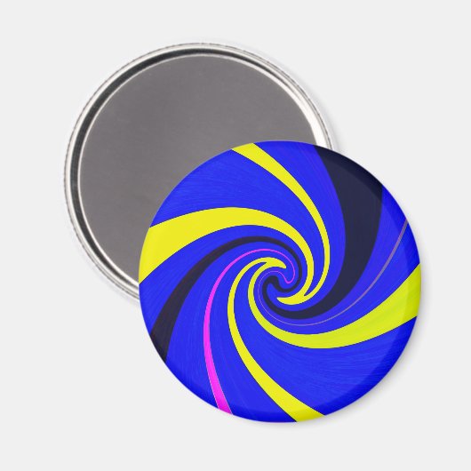 Blauwe vortex magneet (Voorkant / Achterkant)