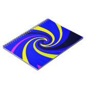 Blauwe vortex notitieboek (Linkerzijde)