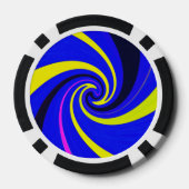 Blauwe vortex poker chips (Achterkant)