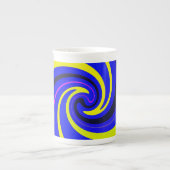 Blauwe vortex porselein kop (Voorkant)