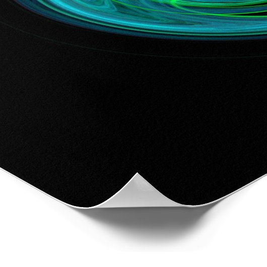 BLAUWE VORTEX POSTER (Hoek)