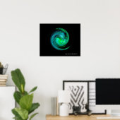 BLAUWE VORTEX POSTER (Thuiskantoor)