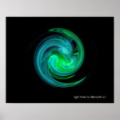 BLAUWE VORTEX POSTER (Voorkant)