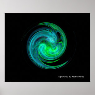 BLAUWE VORTEX POSTER