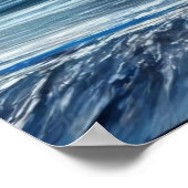 Blauwe Vortex Poster (Hoek)