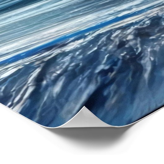 Blauwe Vortex Poster (Hoek)