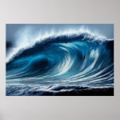 Blauwe Vortex Poster (Voorkant)