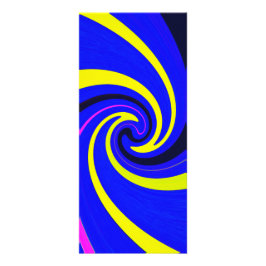 Blauwe vortex reclamekaart