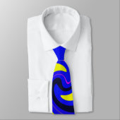 Blauwe vortex stropdas (Gebonden)