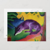 Blauwe vos, 1911 briefkaart (Voorkant / Achterkant)