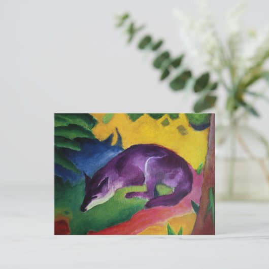 Blauwe vos, 1911 briefkaart (Staand voorkant)