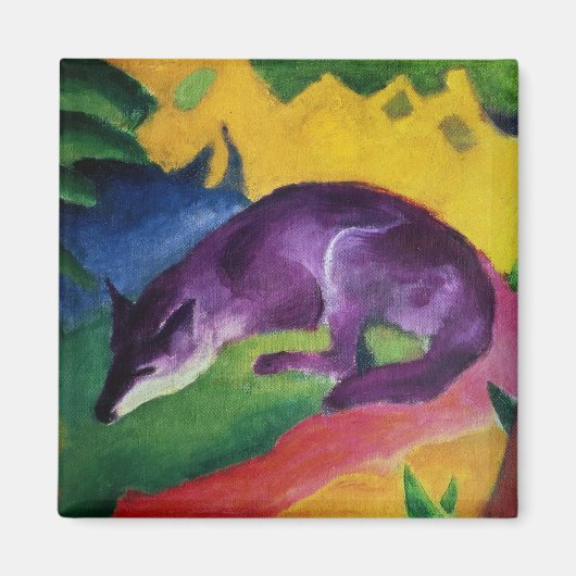 Blauwe vos, 1911 magneet (Voorkant)