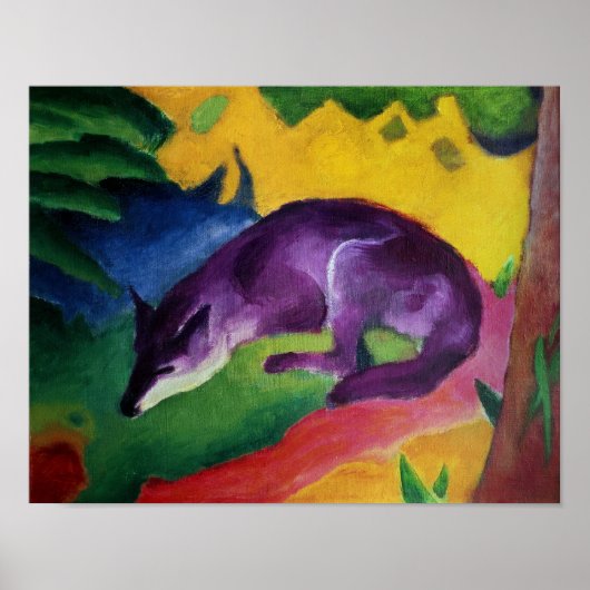 Blauwe vos, 1911 poster (Voorkant)