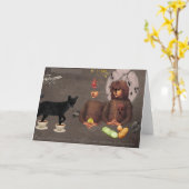 Blauwe Vos 1 Kaart (Gele Bloem)