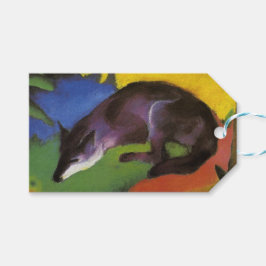 Blauwe vos (door Franz Marc) Cadeaulabel