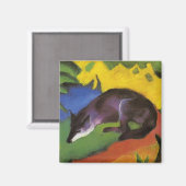 Blauwe Vos (door Franz Marc) Magneet (Voorkant / Achterkant)