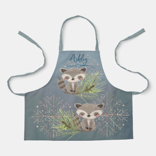 Blauwe vos schort (Voorkant)