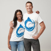 Blauwe vos t-shirt (Unisex)