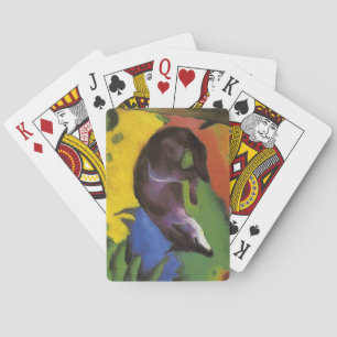 Blauwe vos (van Franz Marc) Pokerkaarten