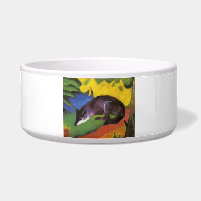 Blauwe vos (van Franz Marc) Voerbakje (Voorkant)