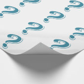 BLAUWE VRAAG MARK GRAPHICS CURIOUS CADEAUPAPIER (Hoek)