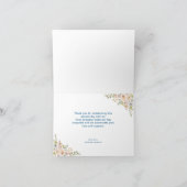 Blauwe Vrachtwagen Pompoen Baby shower Bedankkaart (Binnen)