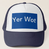 blauwe vrachtwagen trucker pet (Voorkant)