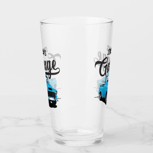 Blauwe  vrachtwagennaam Aangepaste glazen trommel (Links)