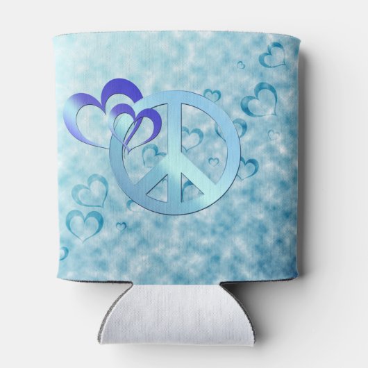 Blauwe vrede blikjeskoeler (Achterkant)