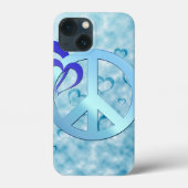 Blauwe vrede Case-Mate iPhone case (Achterkant)