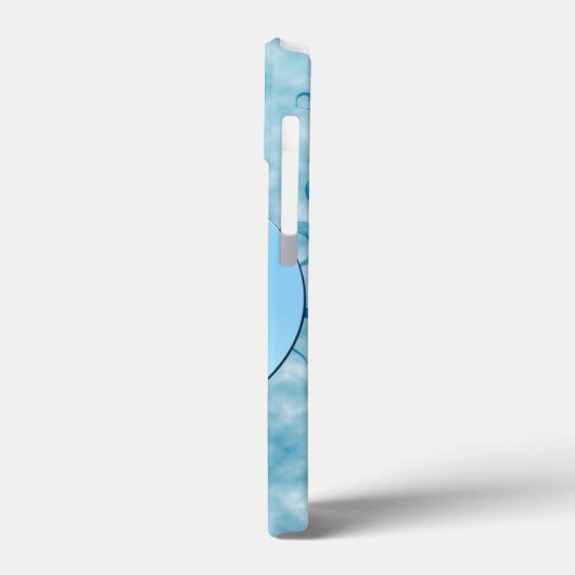 Blauwe vrede Case-Mate iPhone case (Achterkant / Links)