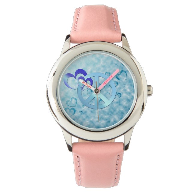 Blauwe vrede horloge (Voorkant)