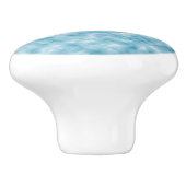 Blauwe vrede keramische knop (Zijkant)