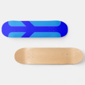 Blauwe vrede persoonlijk skateboard (Horizontaal)