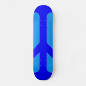 Blauwe vrede persoonlijk skateboard (Voorkant)