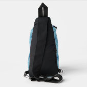 Blauwe vrede sling bag (Achterkant)
