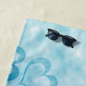 Blauwe vrede strandlaken (In situ)