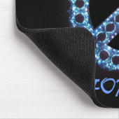 blauwe vrede voor alle mousepad muismat (Hoek)